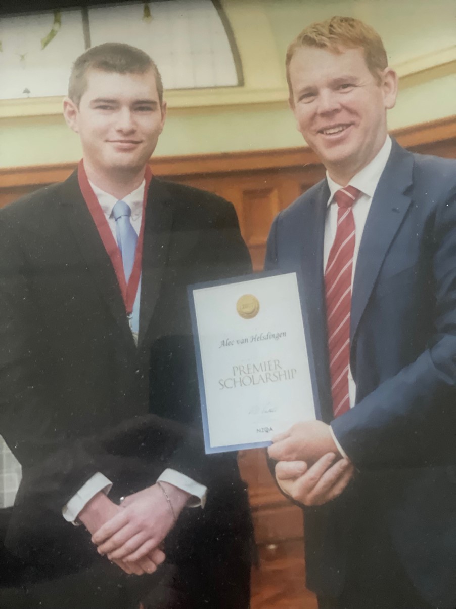 Alec Van Helsdingen - NZQA Premier Scholar